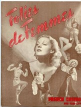 Folies de Femmes Program French Casino New York City 1936 - £37.98 GBP