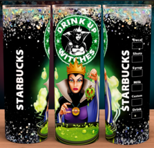 Snow White Princess Villain Witch Coffee Cup Tumbler - £15.91 GBP