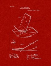 Doll&#39;s Rocking Chair Patent Print - Burgundy Red - £6.20 GBP+