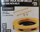 NEW EVERBILT EXTRA THICK REINFORCED WAX RING FOR TOILET WITH BOLTS #35 2... - $7.28