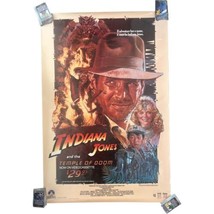 1986 Indiana Jones Temple Of Doom Poster Ke Huy Quan Harrison Ford VHS 2... - £109.37 GBP