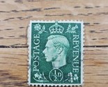 Great Britain Stamp George VI 1/2d Used Green - $1.89