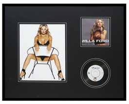 Willa Ford Framed 16x20 Willa Was Here CD &amp; Lingerie Heels Photo Set - $79.19