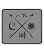 Personalized Moon Mountain Sun Forest Mousepad: Natural Symbolism Gaming... - £11.36 GBP