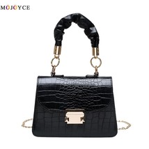Fashion Alligator Pattern PU Leather Shoulder Bags for Women 2022 Pleated Totes  - £15.80 GBP