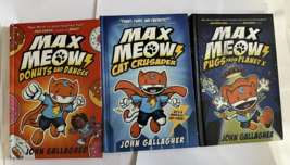 Max Meow Book Cat Crusader Donuts &amp;I Danger Pugs from Plants John Gallag... - £15.76 GBP