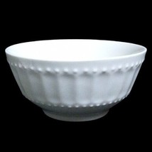 Gibson REGALIA 4-Dessert Bowls 4 3/8&quot; D White Embossed Dots Ceramic Berr... - £27.69 GBP
