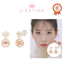 [J.Estina] [Iu Pick] Pink Mioello Earrings (JJT1EQ9AS400SR000) Korean Jewelry - £183.81 GBP