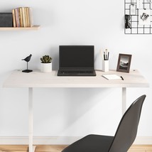 Desk Top White 110x55x2.5 cm Solid Wood Pine - $60.83