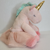 Baby Aspen Rosie The Pink Unicorn Plush With Tutu Sleepy Eyes EUC - £7.70 GBP