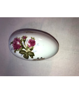 Lefton Easter Egg Trinket Box Rose Motif Mint - £19.69 GBP