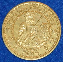 ONCE AND FUTURE KING NOLA MARDI GRAS DOUBLOON ARTHURIAN FANTASY NOVEL T ... - £3.98 GBP