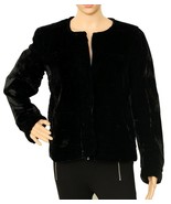 Isabel Marant Etoile Women Casual Black Quilted Velvet Coat Jacket Size ... - £84.61 GBP
