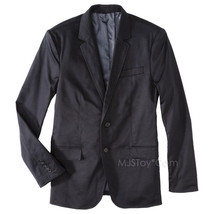 NWT Mossimo Black Men Slim Fit Formal Sateen Blazer Black Suit Jacket M/L/XL - £39.32 GBP