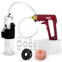 LeLuv Penis Pump MAXI | Select Vibrating Cylinder | Donut, 4 Rings &amp; Sleeve - £78.51 GBP+