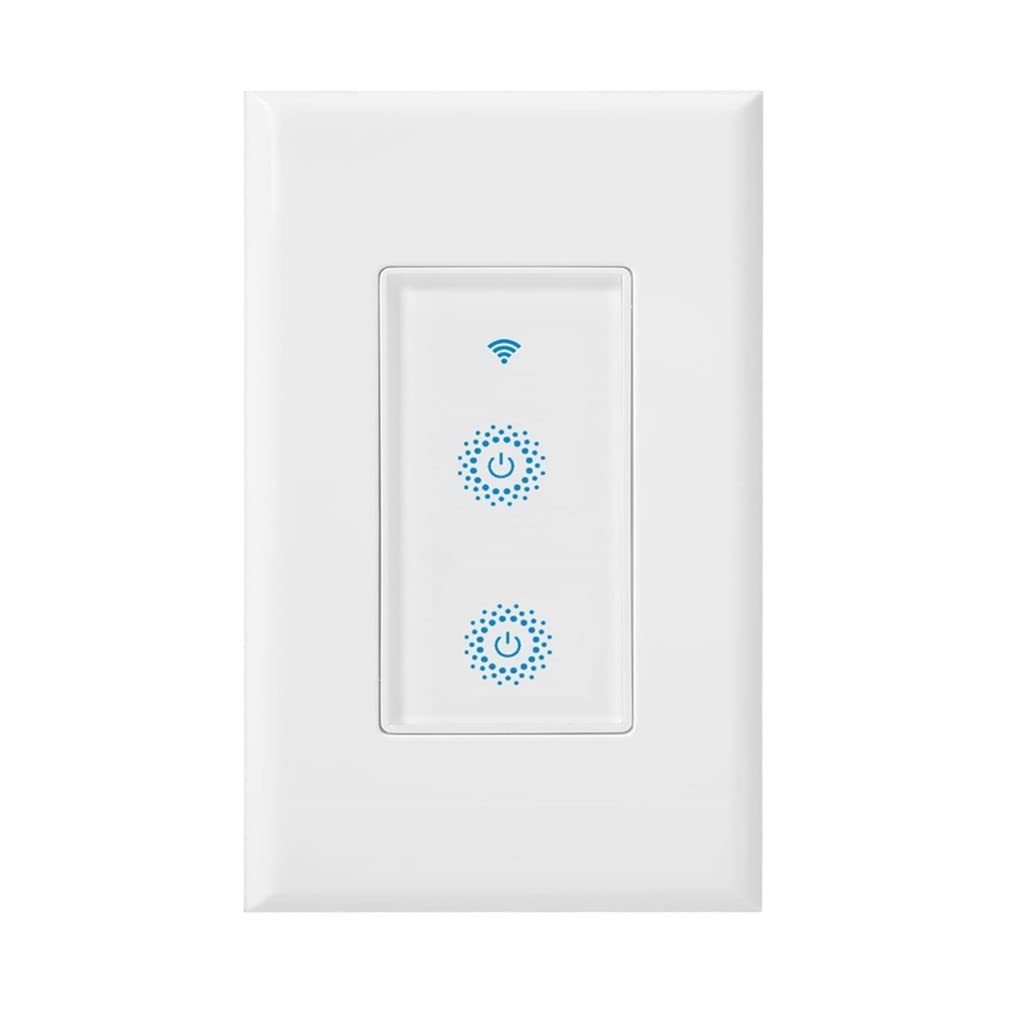 Nexete Smart Wi-Fi Double Light Switch, 2 In 1 Single Pole Switch, Compa... - $30.99