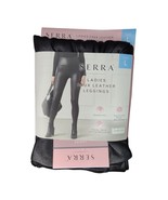 Aldi Serra Ladies Faux Leather Leggings High Waist Stretchy Comfort Fit ... - $352.89 MXN