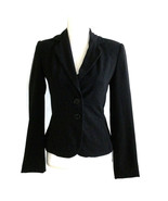 Vintage 90s Maranda Gordon Women&#39;s Black Fitted Short Jacket Size 6 Black - $38.41