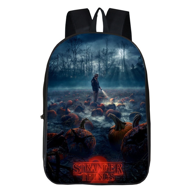 Stranger Things Theme Kids Backpack Daypack Schoolbag Pumpkin - $29.99