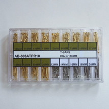 1.3mm Diameter Press Type Flat Head T-bars Assortments 10MM-20MM 606ATPF10 - £21.97 GBP