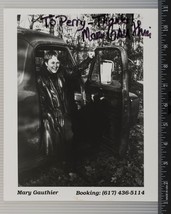 Mary Gauthier Autografo Firmato 8x10 B&amp;w Promo Foto Tob - £50.96 GBP
