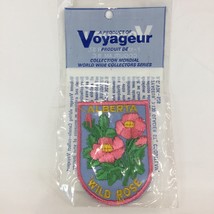 New Vintage Patch Badge Emblem ALBERTA WILD ROSE Crest Sew On Travel Sou... - $21.78