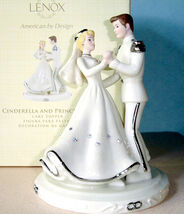 Lenox Disney Cinderella &amp; Prince Charming Love Wedding Cake Topper Figur... - $153.35