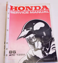 1986 Honda ATC125M TV Shop Service Repair Manual 61HB600 OEM - $13.02