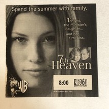 7th Heaven Tv Guide Vintage Print Ad Jessica Biel Stephen Collins Tpa13 - $5.93