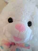Excellent FIESTA LARGE PLUSH BUNNY Stuffed Animal,  WHITE  17&quot; Tall - $11.86