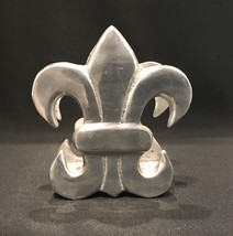 Fleur De Lis Aluminum 5&quot; Napkin Letter Holder - £14.90 GBP