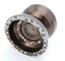 Unresponsive Yoyo Professional Trick Magic CNC Yo-Yo Anodized Metal Brown Matrix - £14.32 GBP