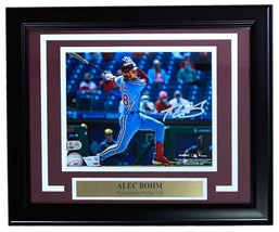 Alec Bohm Signé Encadré 8x10 Philadelphia Phillies Bleu Jersey Photo Fan... - $135.79