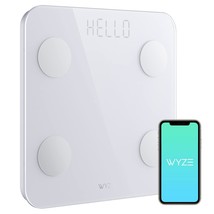 Wyze Smart Scale For Body Weight, 400 Lb, White, Digital Bathroom Scale For Body - £35.24 GBP