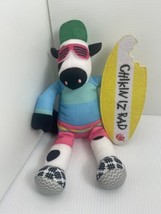 Chick-fil-A Plush 80&#39;s Retro Cow Doll Toy Summer 2022 Chikin Iz Rad 7&quot; - £7.09 GBP