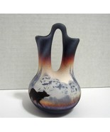 Cedar Mesa Native American Made Pottery Mount Rushmore Wedding Vase  - $20.90