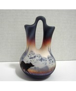 Cedar Mesa Native American Made Pottery Mount Rushmore Wedding Vase  - £16.70 GBP