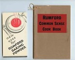 RUMFORD Baking Powder Common Sense Cook Book &amp; New Uses Brochure 1930&#39;s - £13.93 GBP
