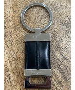 Salvatore Ferragamo Black Leather Key Chain Ring Holder - €68,27 EUR