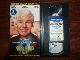 Vintage Vhs Movie Father Of The Bride Part Ii Rare Demo Tape Oop Steve Martin - £11.64 GBP
