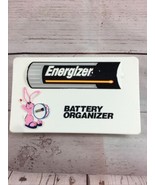 Pink Energizer Bunny Battery Organizer Vintage White Plastic Case Box FR... - $27.06 CAD