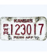  United States Kansas Permanent Power Unit License Plate PWR 123017 - €12,02 EUR