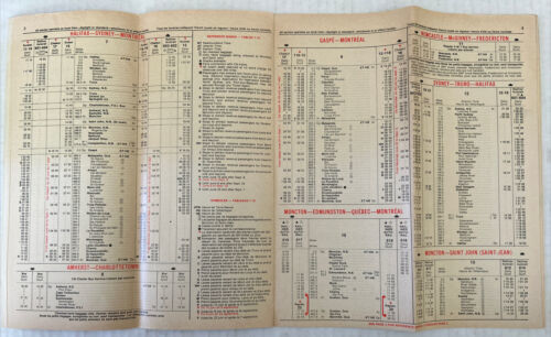 CN Canadian National Railways System Timetable Train Schedule April 29, 1973 Item image 4