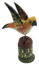 Hand Carved Bird In Flight Vintage Pennsylvania Dutch Wood Folk Art - Ben Hoover - £312.88 GBP