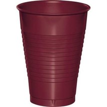 Burgundy 16 oz Plastic Cups 20 Per Pack Tableware Decorations Party Supplies - £18.18 GBP