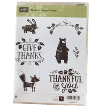 Stampin&#39; Up Thankful Forest Friends Stamp Set of 7 - $15.84