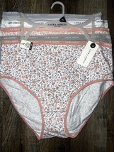 Laura Ashley Womens Brief Underwear Panties Floral 5-Pair Cotton Blend (... - £21.04 GBP