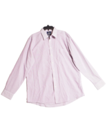 Stafford Men&#39;s Travel Preformance Pin Stripe Dress Shirt Size 17 36/37 P... - €13,48 EUR