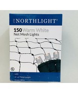 Northlight 4&#39; x 6&#39; Warm White LED Wide Angle Christmas Net Lights~150 Li... - $474.80 MXN