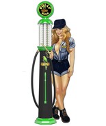 Polly Gas Pump Pin Up Girl Attendant Metal Heavy Steel Sign Large 42&quot;  G... - £186.18 GBP